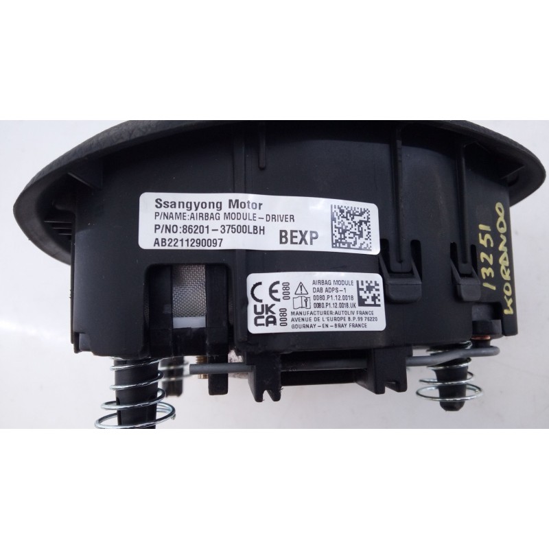 Recambio de airbag delantero izquierdo para ssangyong korando (c300) 1.5 tgdi 6 velocidades referencia OEM IAM   