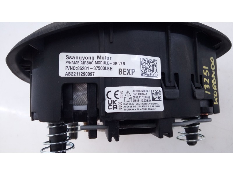 Recambio de airbag delantero izquierdo para ssangyong korando (c300) 1.5 tgdi 6 velocidades referencia OEM IAM   