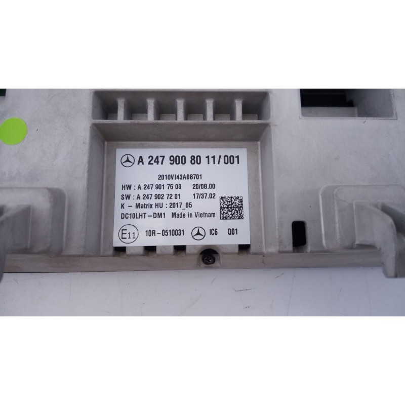 Recambio de cuadro instrumentos para mercedes-benz clase a sedán (v177) a 250 e (177.186) referencia OEM IAM A2479008011 A247901