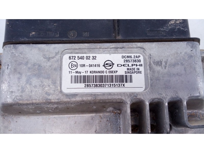 Recambio de centralita motor uce para ssangyong korando (ck) 2.2 xdi referencia OEM IAM 6725400232 28573830 