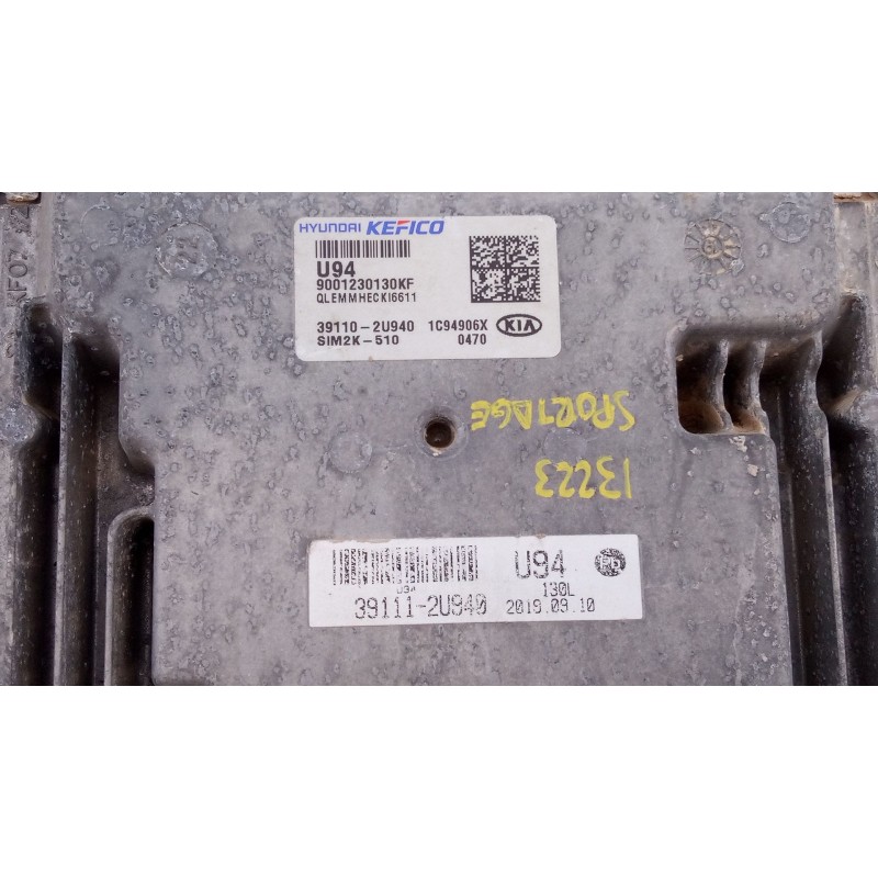 Recambio de centralita motor uce para kia sportage iv (ql, qle) 1.6 crdi referencia OEM IAM 391102U940  