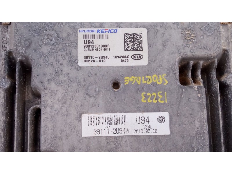 Recambio de centralita motor uce para kia sportage iv (ql, qle) 1.6 crdi referencia OEM IAM 391102U940  