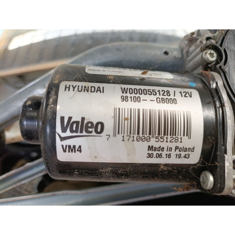 Recambio de motor limpia delantero para hyundai i20 ii (gb, ib) 1.2 referencia OEM IAM 98100GB000  