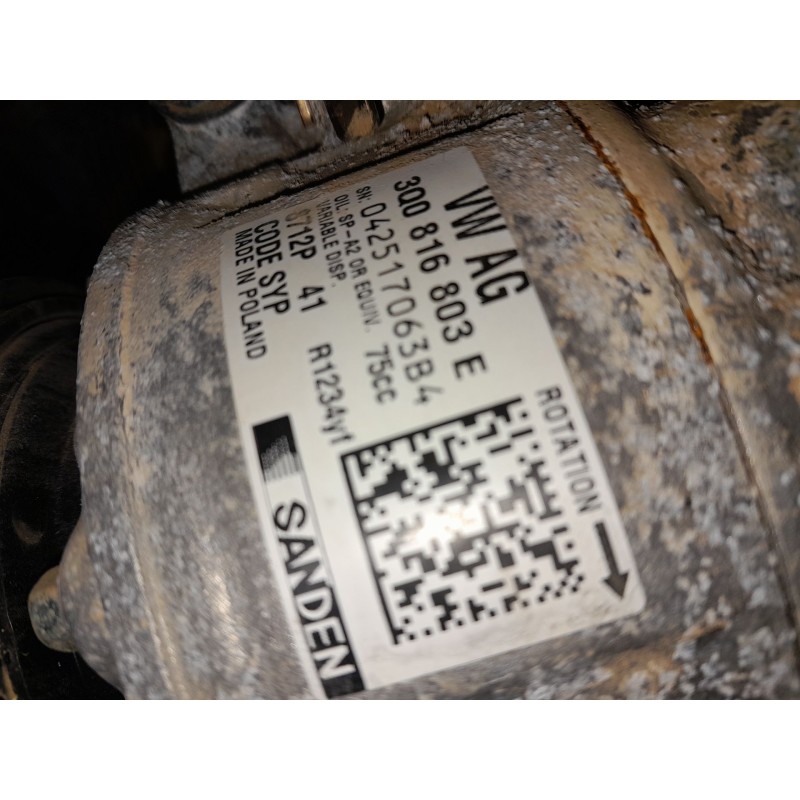 Recambio de compresor aire acondicionado para volkswagen t-cross (c11, d31) 1.0 tsi referencia OEM IAM   