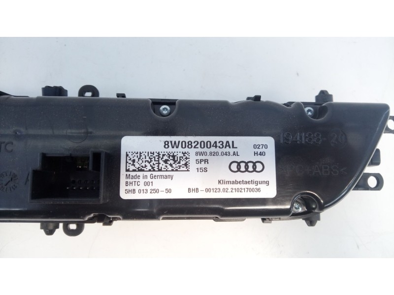 Recambio de mando climatizador para audi a4 b9 (8w2, 8wc) 30 tdi mild hybrid referencia OEM IAM   