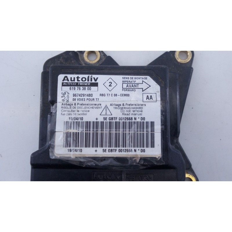 Recambio de centralita airbag para peugeot 308 access referencia OEM IAM 9674291480 619763800 