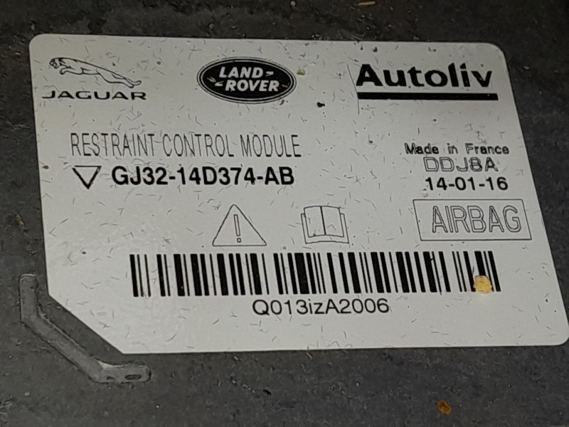 Recambio de kit airbag para land rover range rover evoque (l538) 2.0 d 4x4 referencia OEM IAM GJ3214D374AB  