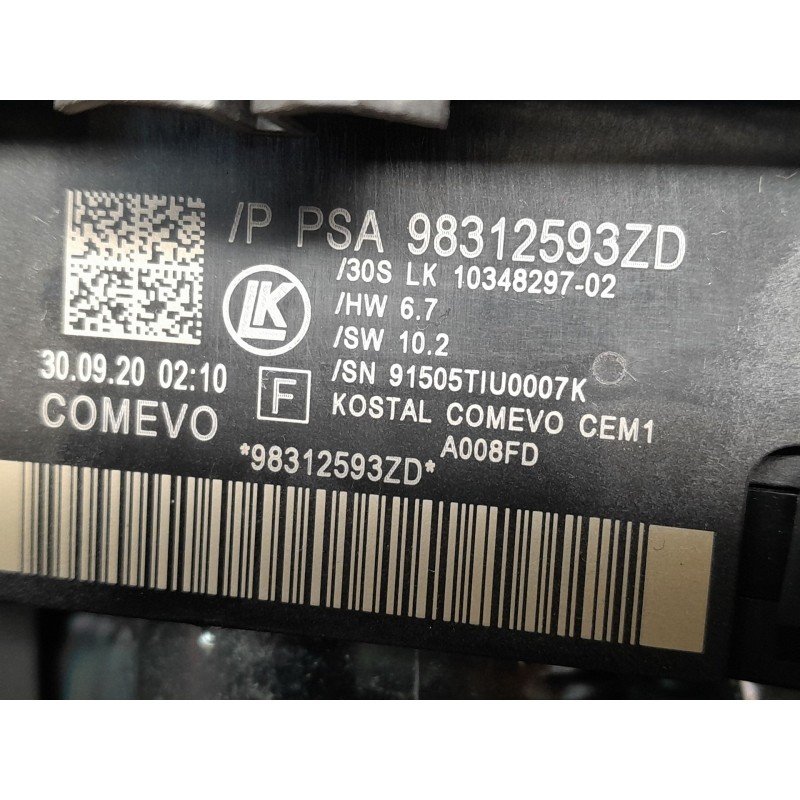 Recambio de anillo airbag para citroën c3 iii (sx) 1.2 puretech 82 referencia OEM IAM 98312593ZD  