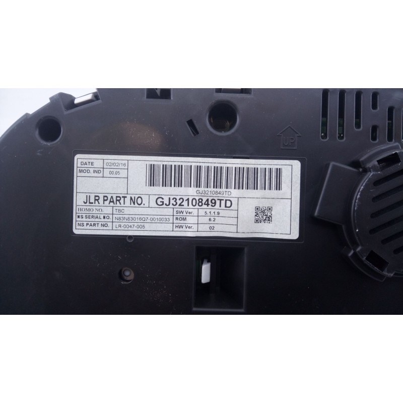 Recambio de cuadro instrumentos para land rover range rover evoque (l538) 2.0 d 4x4 referencia OEM IAM GJ3210849TD  