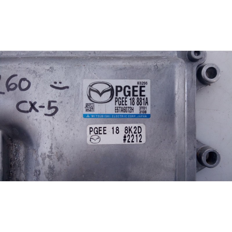 Recambio de centralita motor uce para mazda cx-5 (kf) 2.0 referencia OEM IAM PGEE18881A E6TA6072H 