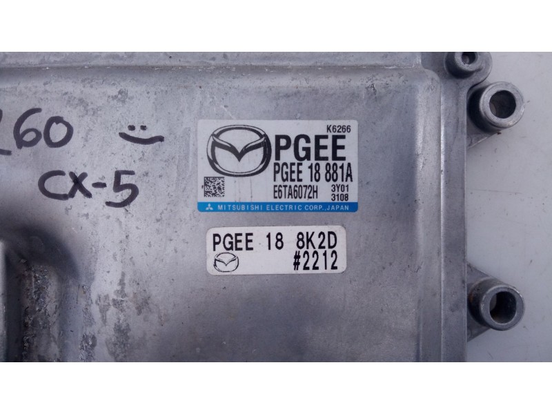 Recambio de centralita motor uce para mazda cx-5 (kf) 2.0 referencia OEM IAM PGEE18881A E6TA6072H 
