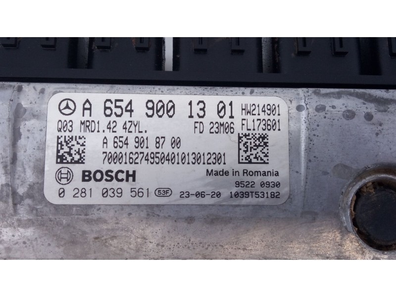 Recambio de centralita motor uce para mercedes-benz clase a (w177) a 200 d (177.012) referencia OEM IAM A6549001301 0281039561 