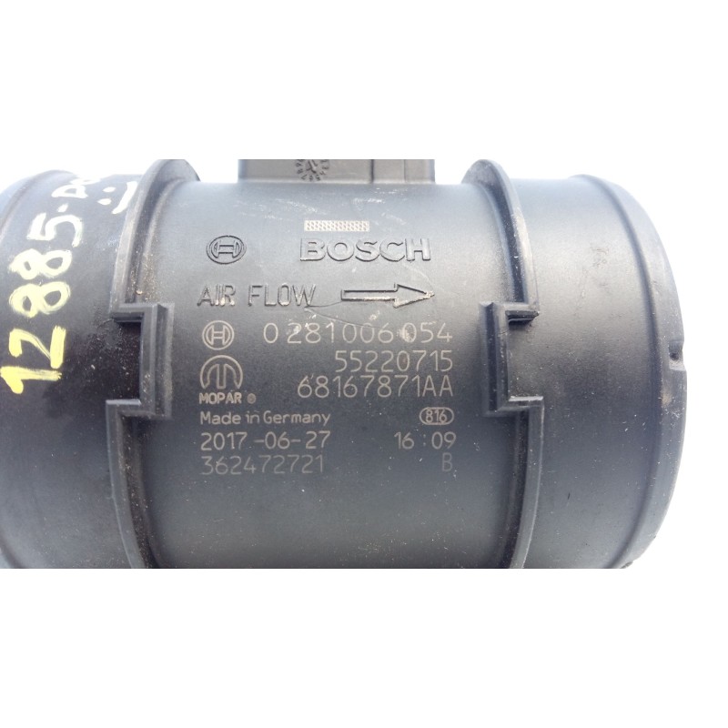 Recambio de caudalimetro para fiat doblo autobús (263_) 1.3 d multijet (263axu1a) referencia OEM IAM 68167871AA 0281006054 