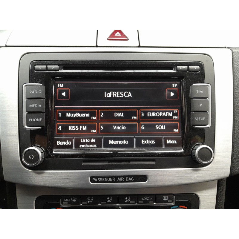 Recambio de sistema audio / radio cd para volkswagen passat cc passat cc referencia OEM IAM   