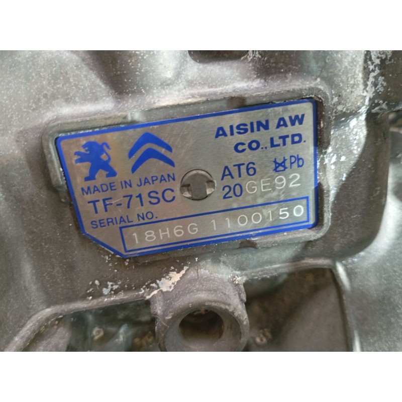 Recambio de caja cambios para peugeot 2008 i (cu_) 1.2 thp 110 / puretech 110 referencia OEM IAM 20GE92  
