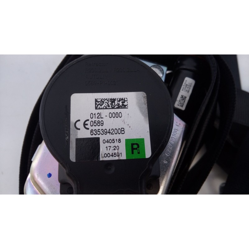 Recambio de cinturon seguridad delantero derecho para land rover range rover velar referencia OEM IAM 635394200B  