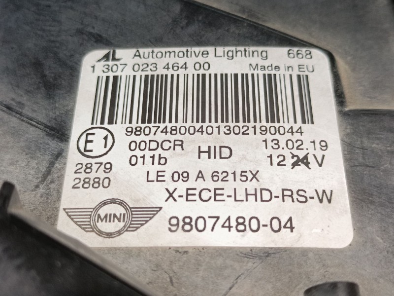 Recambio de faro derecho xenon para mini mini countryman (r60) cooper s referencia OEM IAM   