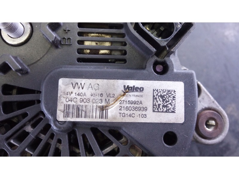 Recambio de alternador para audi q2 (gab) design edition referencia OEM IAM 04C903023M 2715992A 