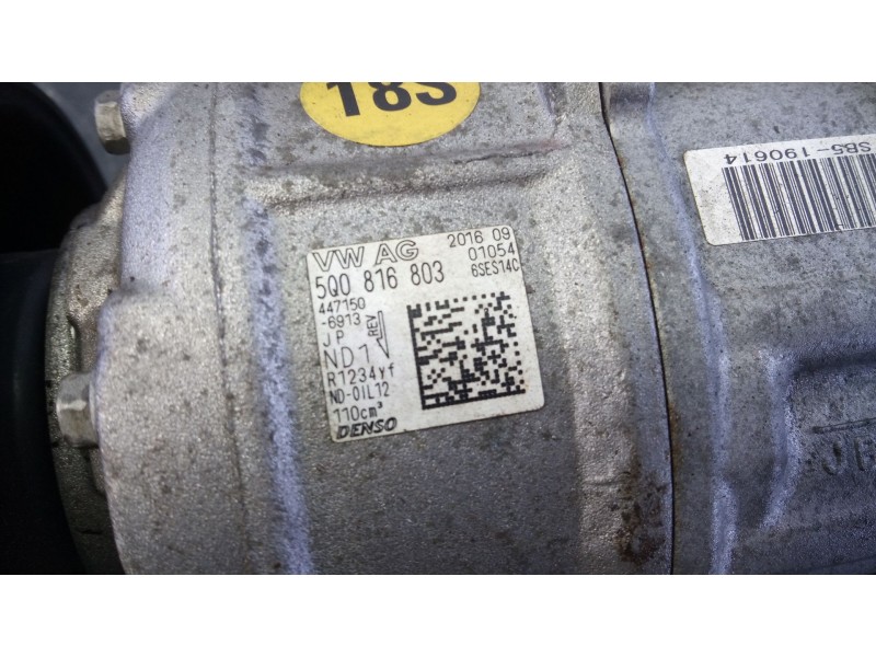 Recambio de compresor aire acondicionado para audi q2 (gab) design edition referencia OEM IAM 5Q0816803  