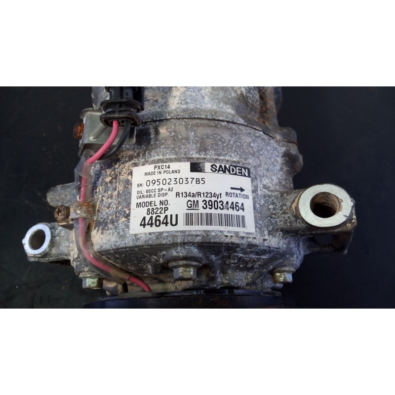 Recambio de compresor aire acondicionado para opel insignia sports tourer selective referencia OEM IAM 39034464  