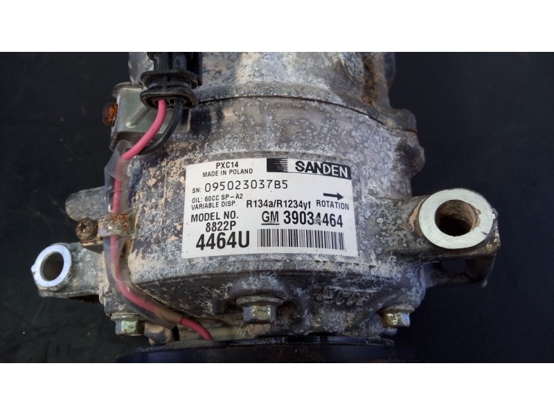 Recambio de compresor aire acondicionado para opel insignia sports tourer selective referencia OEM IAM 39034464  