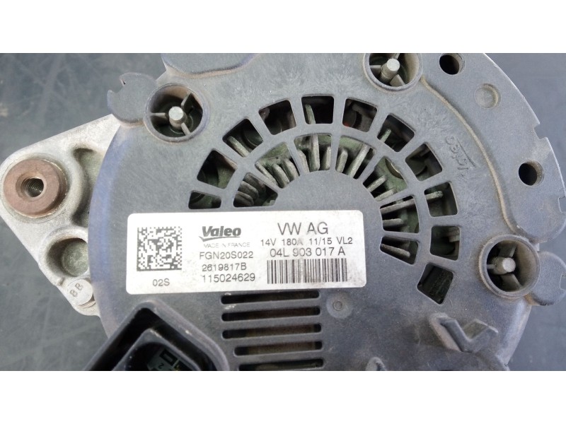 Recambio de alternador para audi q5 (8r) 2.0 16v tdi referencia OEM IAM 04L903017A 115024629 