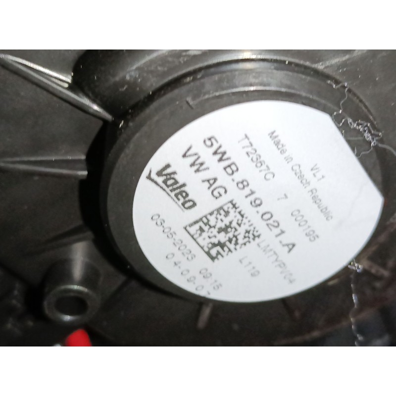 Recambio de ventilador calefaccion para volkswagen tiguan (ad1, ax1) 2.0 tdi referencia OEM IAM 5WB819021A  