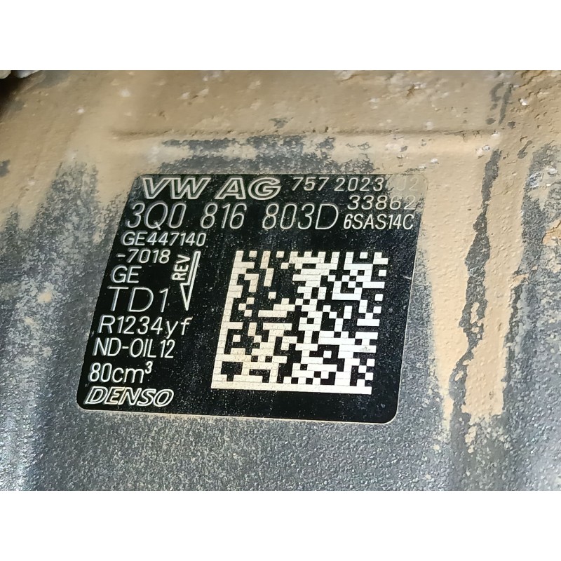 Recambio de compresor aire acondicionado para audi q3 sportback (f3n) 35 tdi referencia OEM IAM   