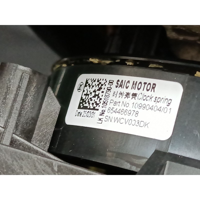 Recambio de anillo airbag para mg mg hs (as23) 1.5 t (sas23) referencia OEM IAM 654466978  