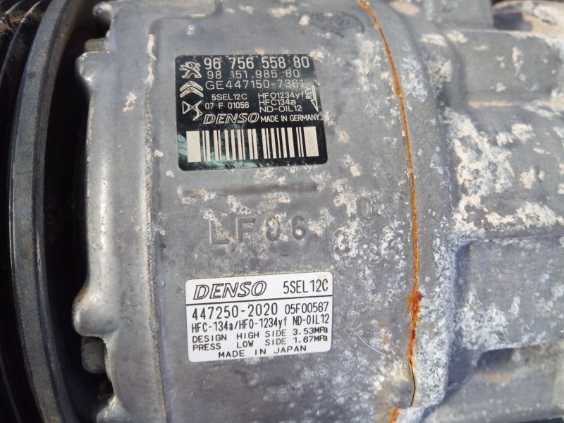 Recambio de compresor aire acondicionado para peugeot 2008 i (cu_) 1.5 bluehdi 100 referencia OEM IAM   