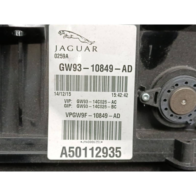 Recambio de cuadro instrumentos para jaguar xj (x351) 3.0 sdv6 referencia OEM IAM GW9310849AD A50112935 