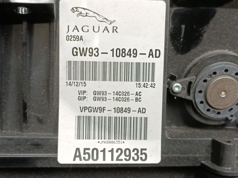 Recambio de cuadro instrumentos para jaguar xj (x351) 3.0 sdv6 referencia OEM IAM GW9310849AD A50112935 