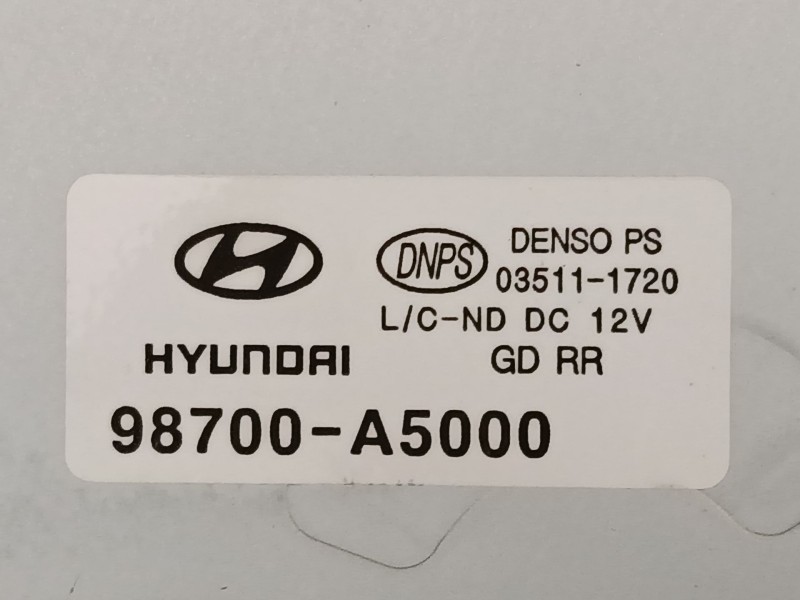 Recambio de motor limpia trasero para hyundai i30 (gd) 1.6 crdi referencia OEM IAM 98700A5000  