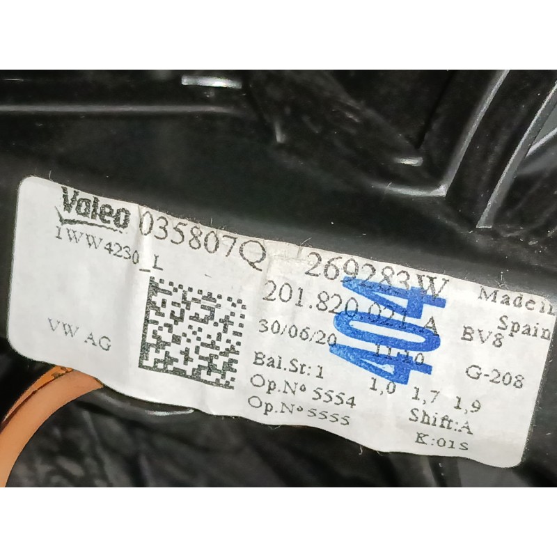 Recambio de ventilador calefaccion para volkswagen t-cross (c11, d31) 1.0 tsi referencia OEM IAM 201820021A  
