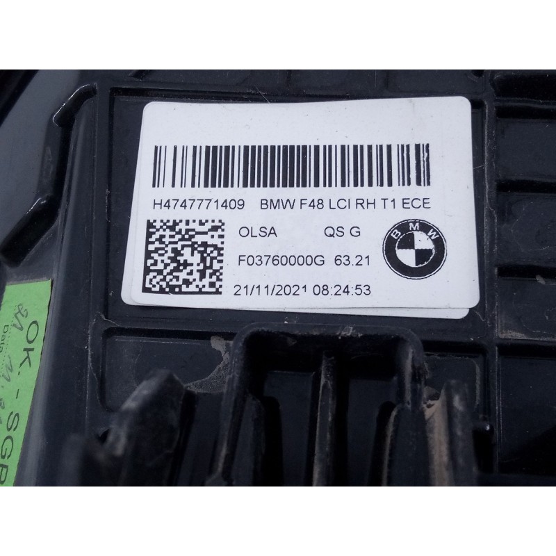 Recambio de piloto trasero derecho para bmw x1 (f48) sdrive 18 d referencia OEM IAM   