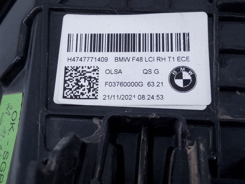 Recambio de piloto trasero derecho para bmw x1 (f48) sdrive 18 d referencia OEM IAM   