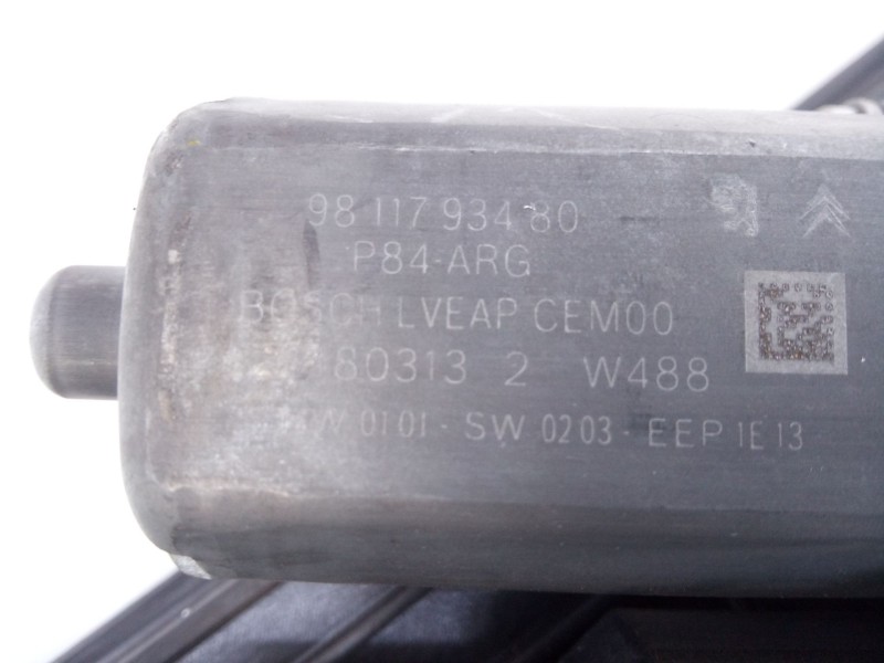 Recambio de elevalunas trasero izquierdo para peugeot 3008 gt referencia OEM IAM 9811793480  