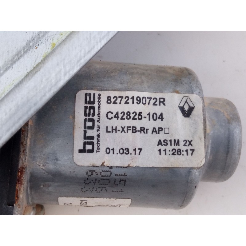 Recambio de elevalunas trasero izquierdo para renault megane iv berlina 5p 1.2 tce energy referencia OEM IAM   