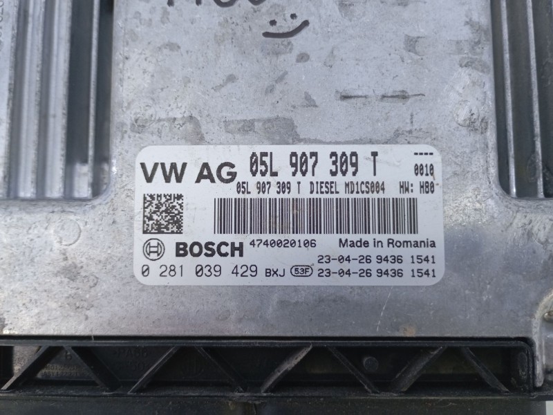 Recambio de centralita motor uce para volkswagen tiguan (ad1, ax1) 2.0 tdi referencia OEM IAM 05L907309T 0281039429 