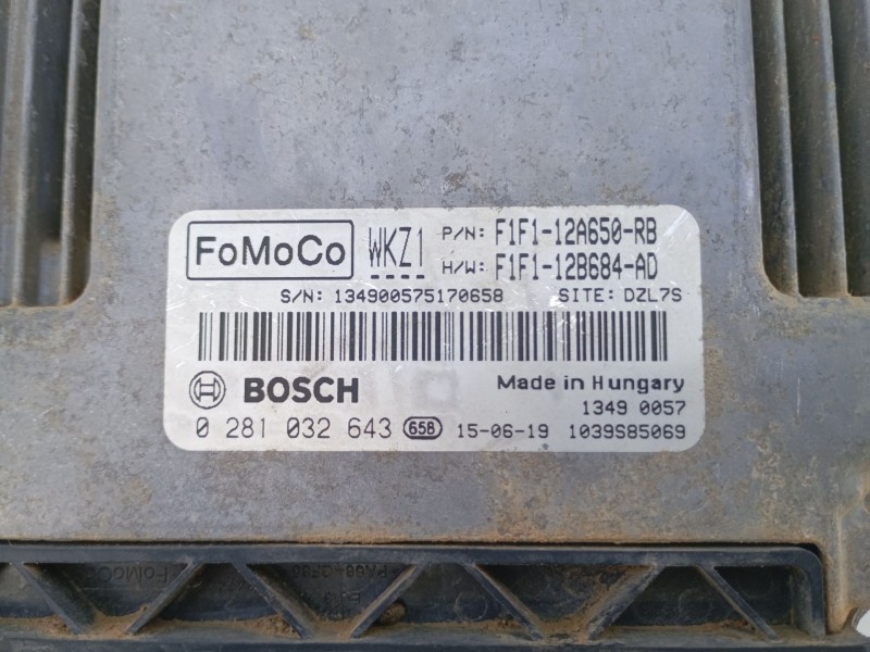 Recambio de centralita motor uce para ford focus iii turnier 1.5 tdci referencia OEM IAM F1F112A650RB 0281032643 