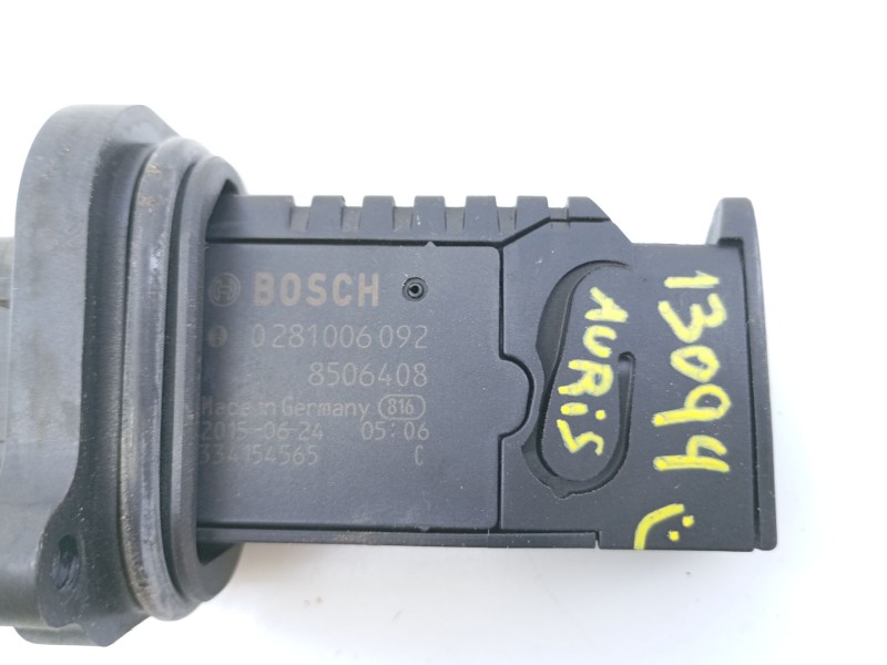 Recambio de caudalimetro para toyota auris (_e18_) 1.6 d4-d (wwe185_) referencia OEM IAM 8506408 0281006092 