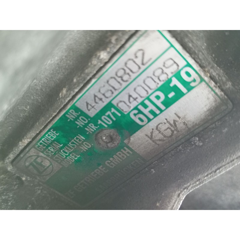 Recambio de caja cambios para audi a6 berlina (4f2) 2.7 tdi quattro (132kw) referencia OEM IAM KGW 6HP-19 M1-A1-33