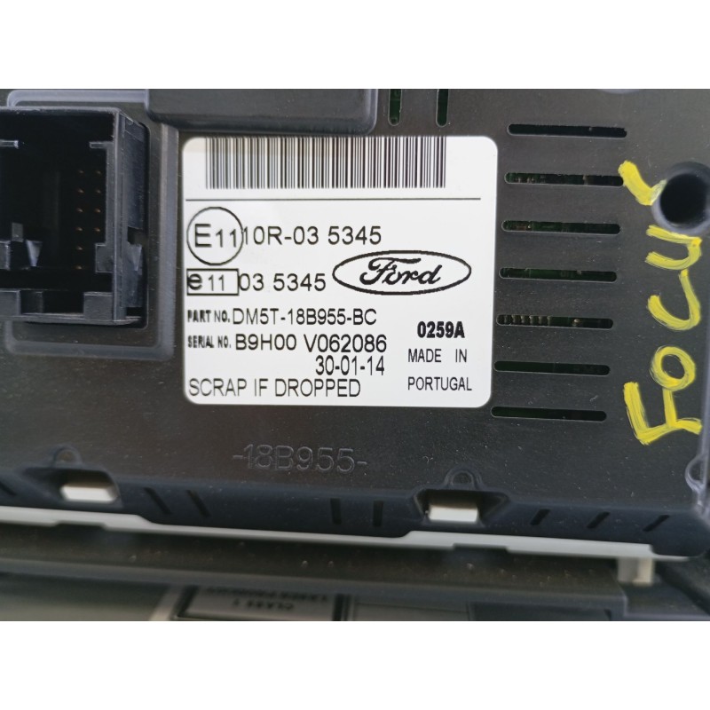 Recambio de sistema audio / radio cd para ford focus lim. (cb8) trend referencia OEM IAM   