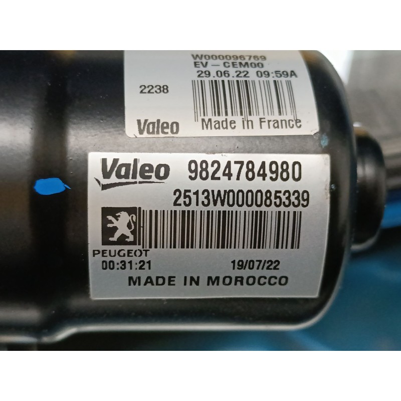Recambio de motor limpia delantero para peugeot 208 ii (ub_, up_, uw_, uj_) 1.2 puretech 100 referencia OEM IAM   