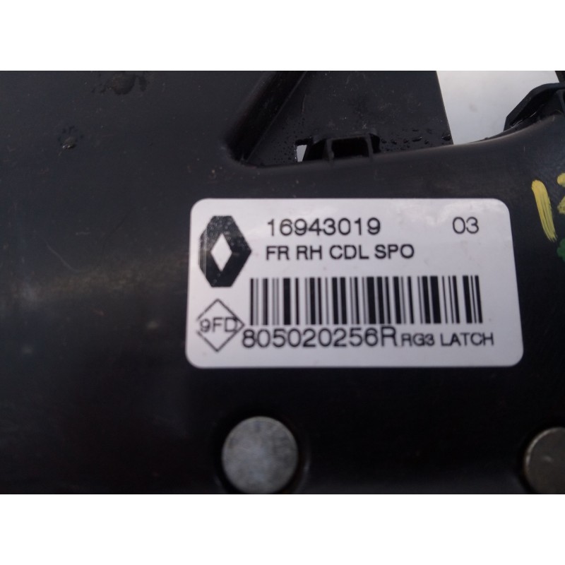 Recambio de cerradura puerta delantera derecha para renault megane iv hatchback (b9a/m/n_) 1.2 tce 100 (b9ms) referencia OEM IAM