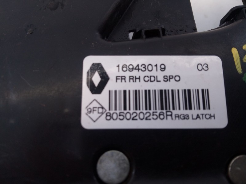 Recambio de cerradura puerta delantera derecha para renault megane iv hatchback (b9a/m/n_) 1.2 tce 100 (b9ms) referencia OEM IAM