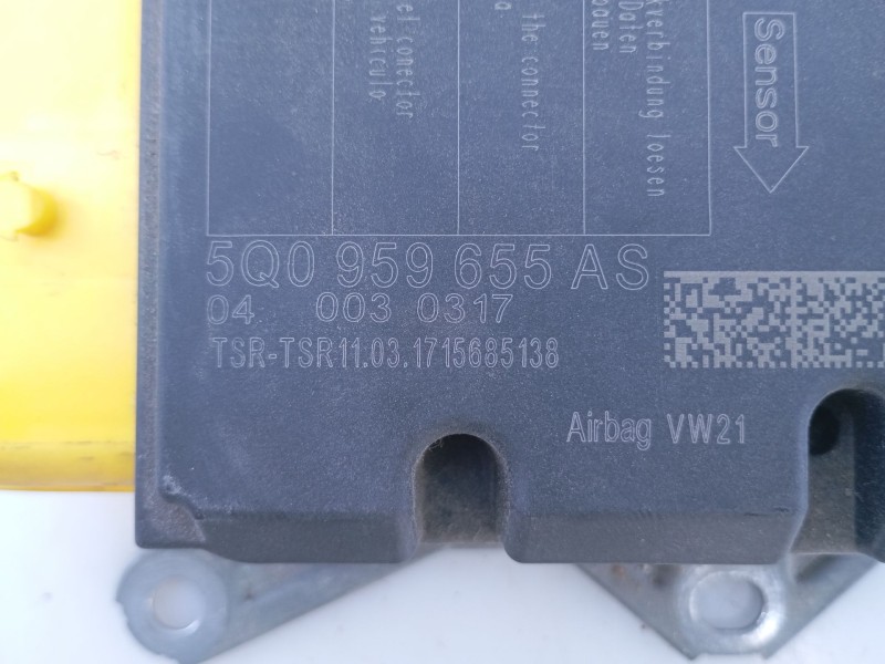 Recambio de centralita airbag para volkswagen touran (5t1) advance bmt referencia OEM IAM 5Q0959655AS  