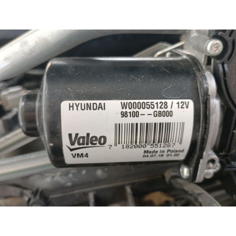 Recambio de motor limpia delantero para hyundai i20 ii (gb, ib) 1.0 t-gdi referencia OEM IAM 98100C8000  