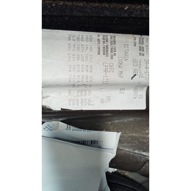 skoda octavia iii (5e3, nl3, nr3) del año 2015