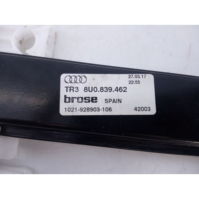 Recambio de elevalunas trasero derecho para audi q3 (8ub, 8ug) 2.0 tdi quattro referencia OEM IAM TR38U0839462  